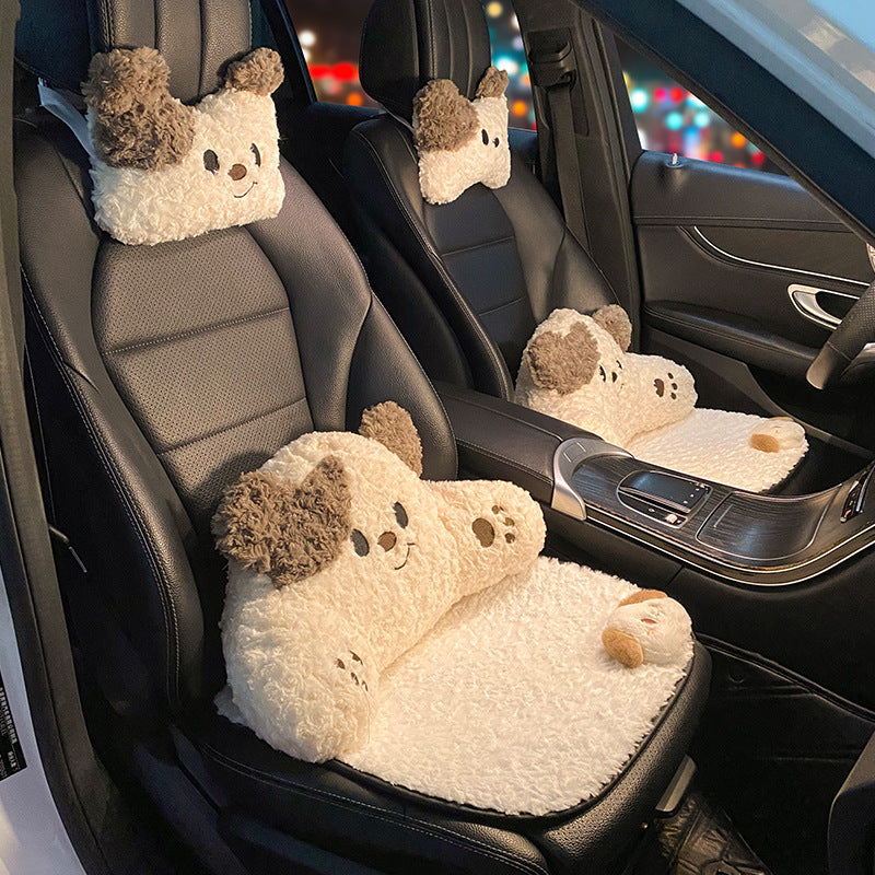 Cute Soft Bear Headrest and Lumbar Support