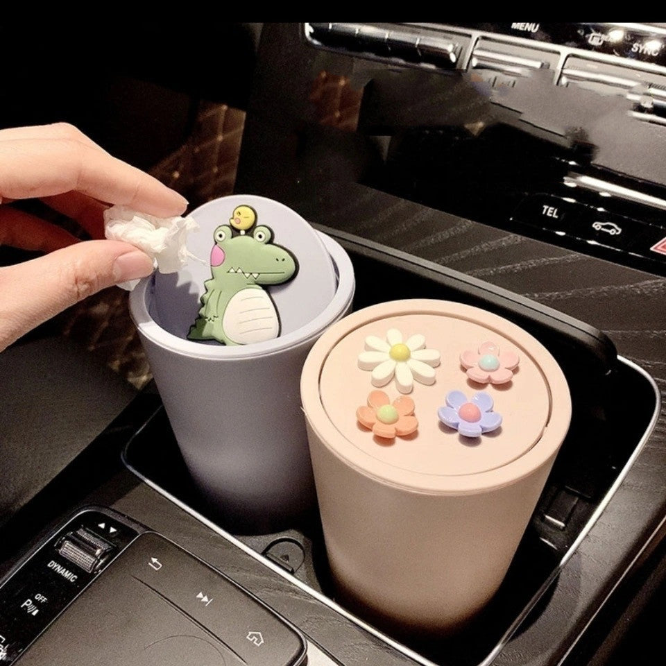 Adorable Mini Car Trash Can – Creative Storage Solution