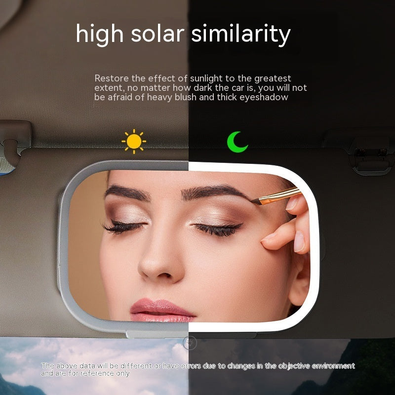 Touch-Activated LED Car Sun Visor Makeup Mirror