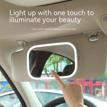 Touch-Activated LED Car Sun Visor Makeup Mirror