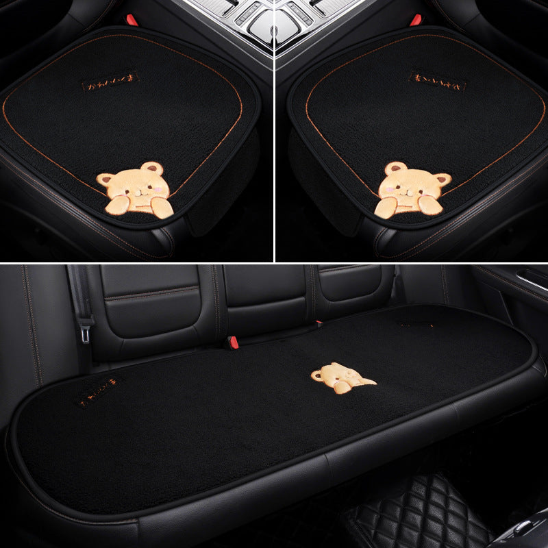 Car Cushion Winter Plush Three-piece Set