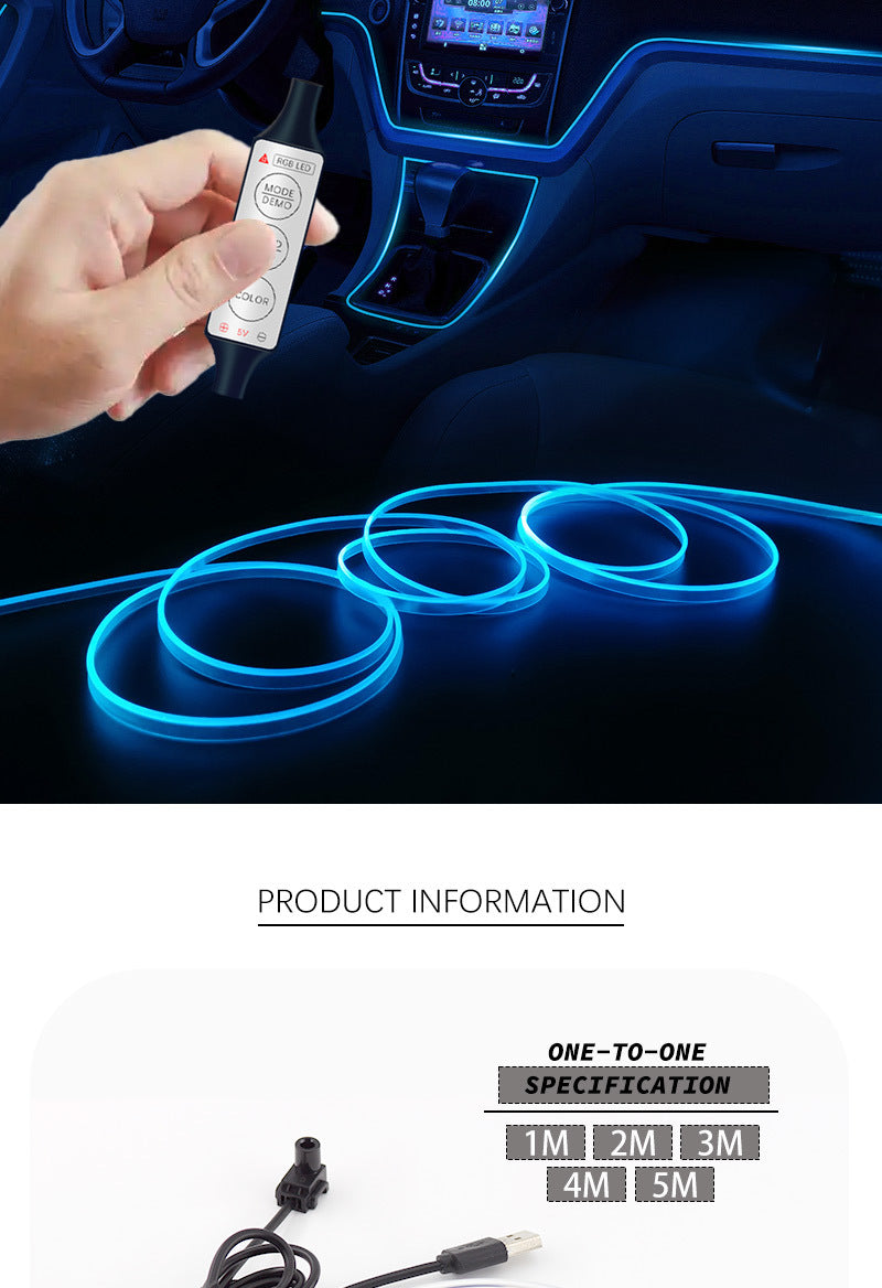 Integrated Car Colorful Luminescent USB Light – Customizable Ambient Lighting