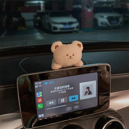 Cute Plush Car Dashboard Decor – Adorable Doll Accent for Your Vehicle