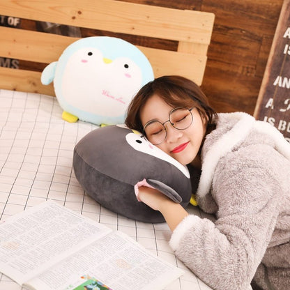 Cute Cartoon Plush Animal Hand Warmer Pillow – Warmth with a Touch of Fun