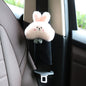 Cute little white rabbit car seat pillow