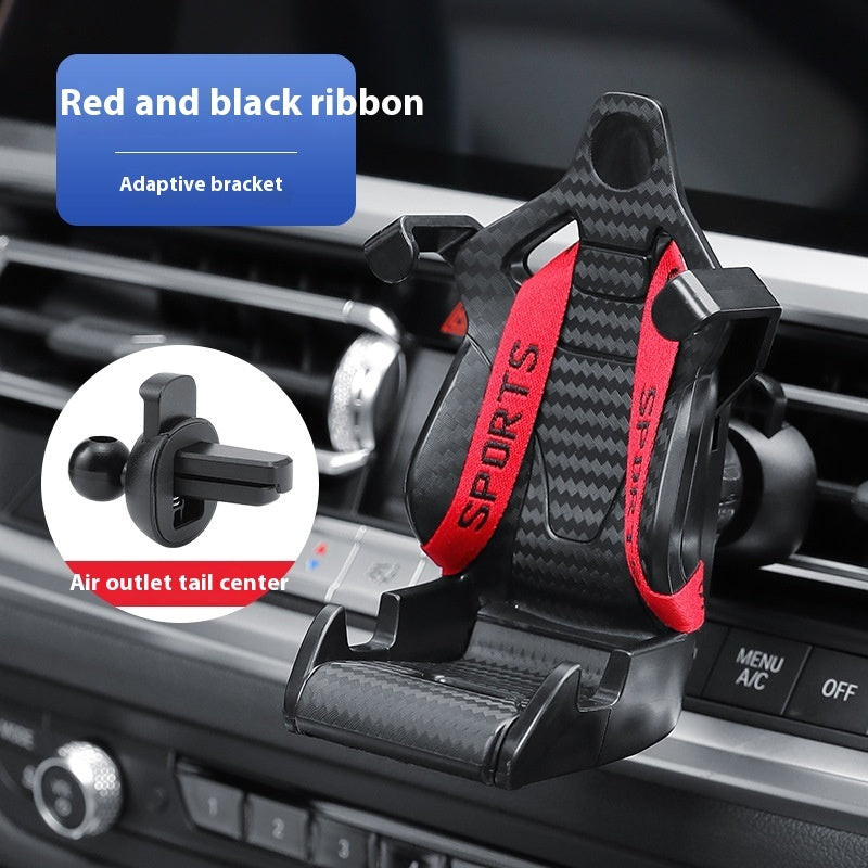 Racing Seat Car Phone Holder – 360° Rotatable Air Vent Clip for Auto Interior