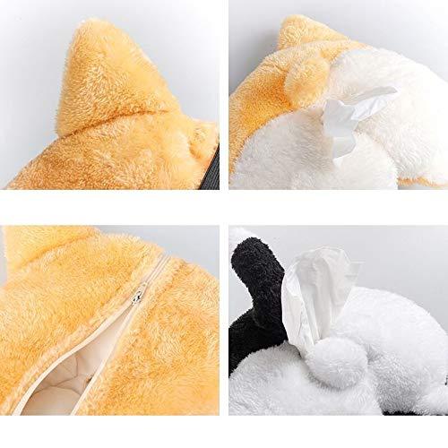 Corgi Butt Plush Tissue Box Cover – Cute & Soft Hanging Storage for Car