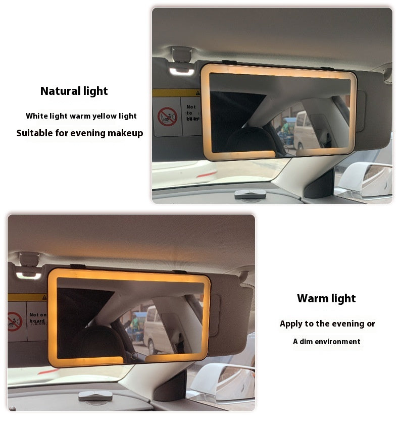 LED Sun Visor Vanity Mirror – Stylish & Functional Car Makeup Mirror