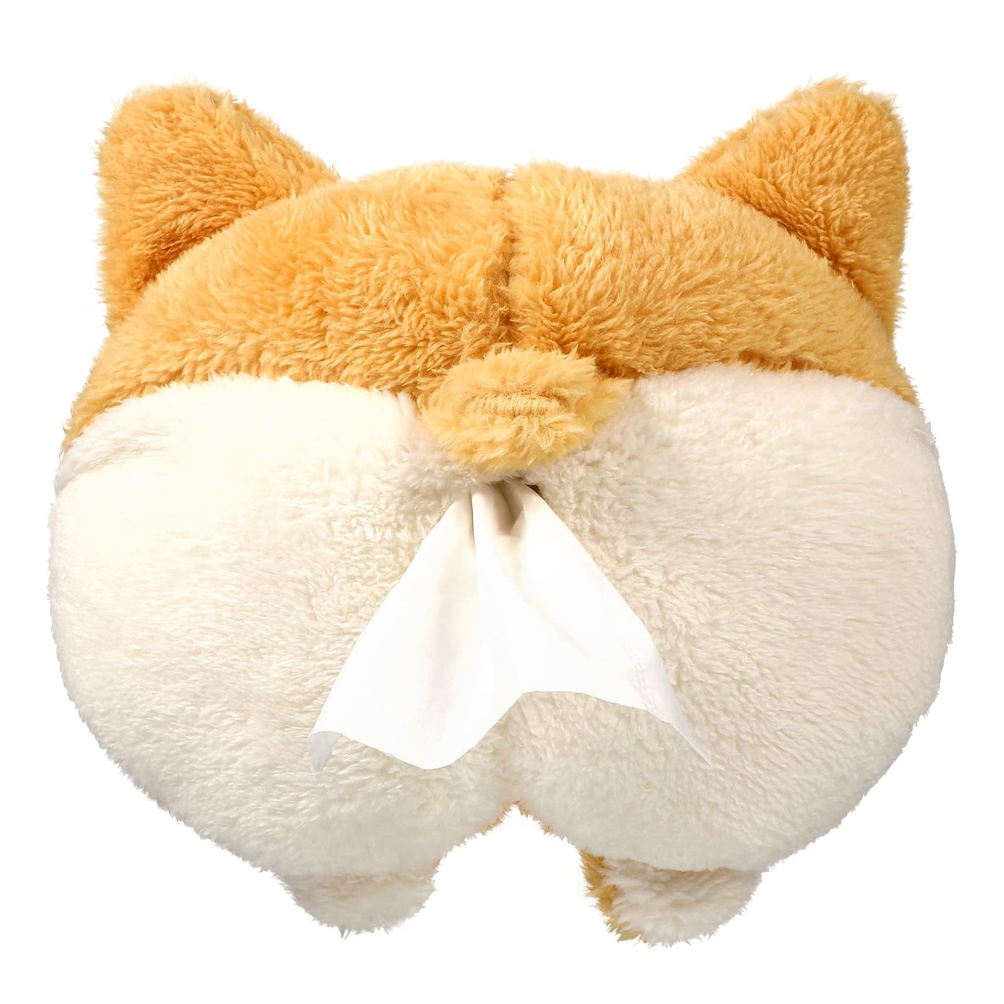 Corgi Butt Plush Tissue Box Cover – Cute & Soft Hanging Storage for Car