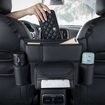 Car Seat Between Hanging Armrest Tissue Box – Convenient Storage Organizer