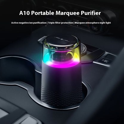 Car Air Purifier – Flue and Dust Removal with LED Running Light