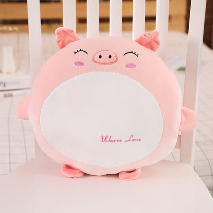 Cute Cartoon Plush Animal Hand Warmer Pillow – Warmth with a Touch of Fun