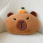 Capybara Car Pillow – Khaki Cute Neck Pillow & Headrest Shoulder Cover