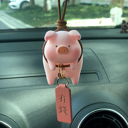 Cute Cartoon Pig Car Accessories – Fun & Whimsical Interior Decor