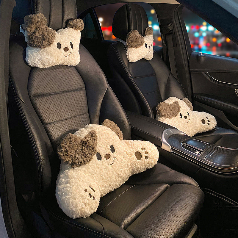 Cute Soft Bear Headrest and Lumbar Support