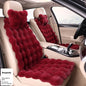 Bubble Velvet Winter Car Cushion Set – (6-Piece Set) Thickened Plush Seat Covers for Driver & Passenger