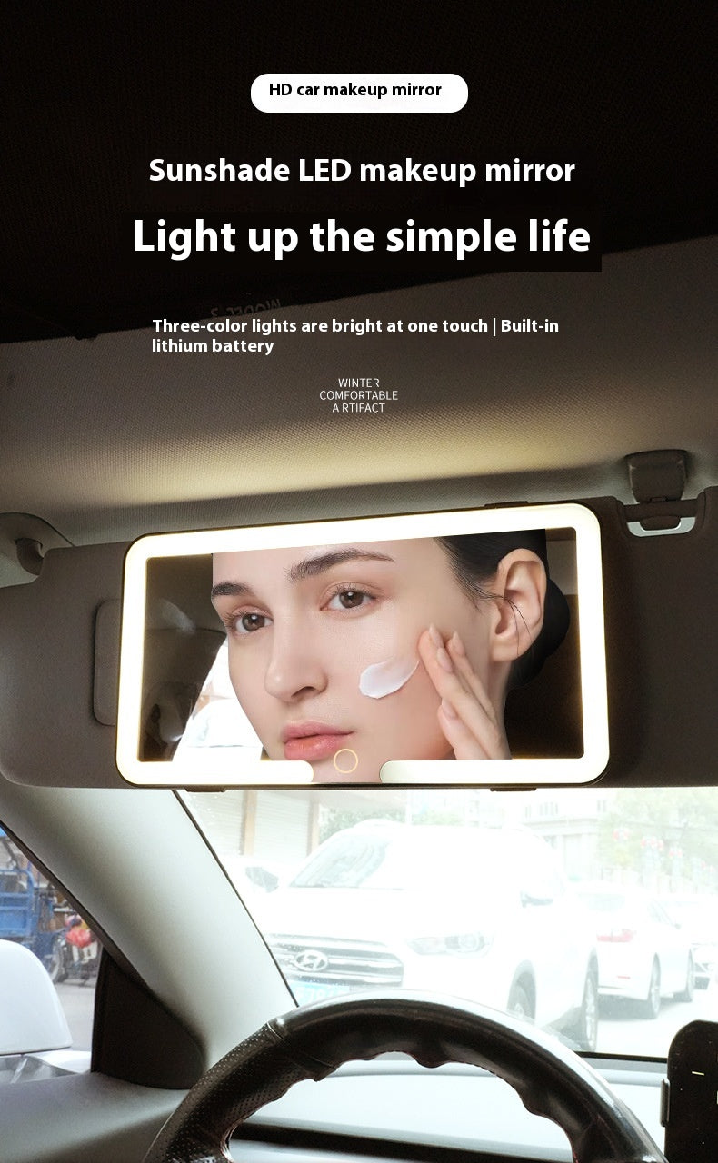 LED Sun Visor Vanity Mirror – Stylish & Functional Car Makeup Mirror