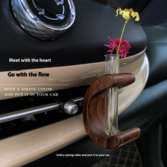 C-Shaped Car Flower Holder – Stylish Automotive Interior Decor Accessory