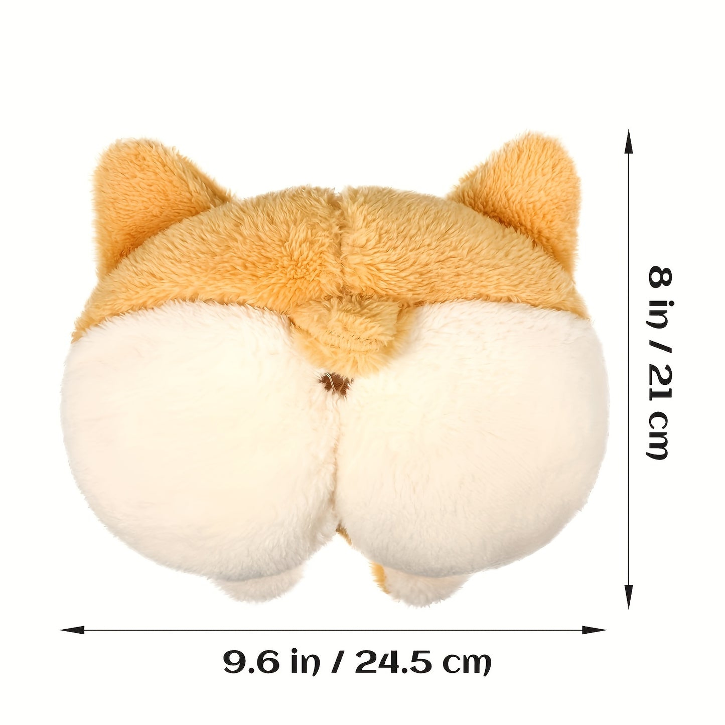 Corgi Butt Plush Tissue Box Cover – Cute & Soft Hanging Storage for Car