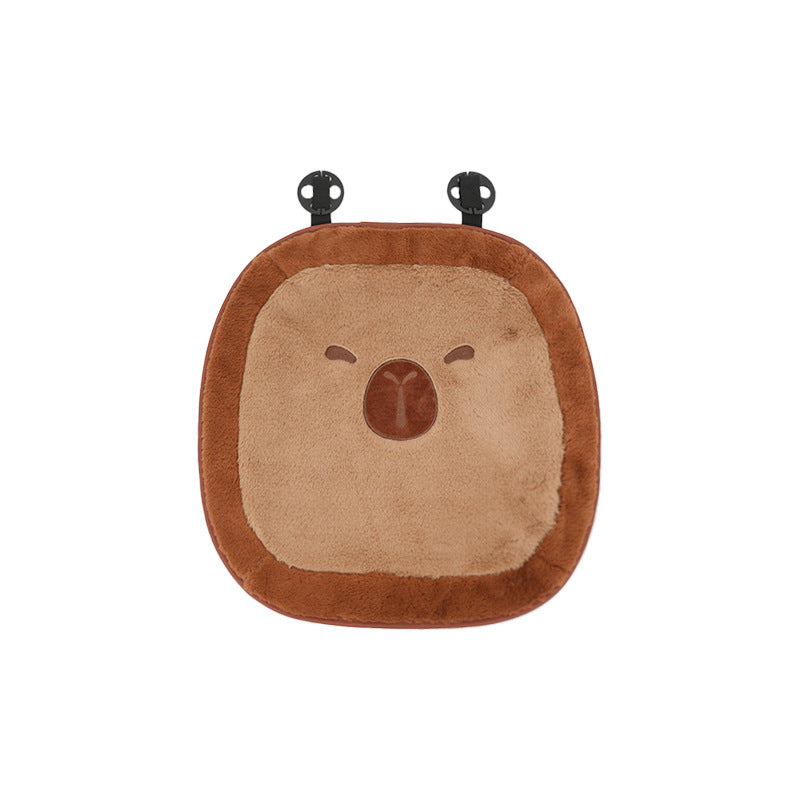 Capybara Plush Headrest & Lumbar Support Pillow – Four Seasons Comfort Universal