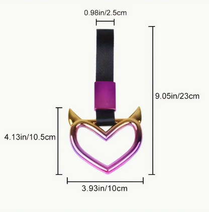 Tsukirawa JDM Heart-Shaped Warning Ring – Decorative Car Accessory