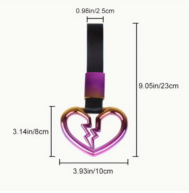 Tsukirawa JDM Heart-Shaped Warning Ring – Decorative Car Accessory