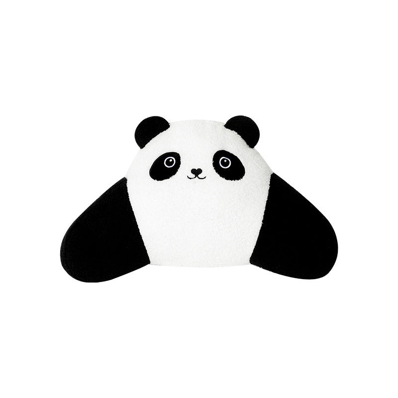 Panda Headrest & Lumbar Support Pillow – Flannelette Neck & Back Cushion