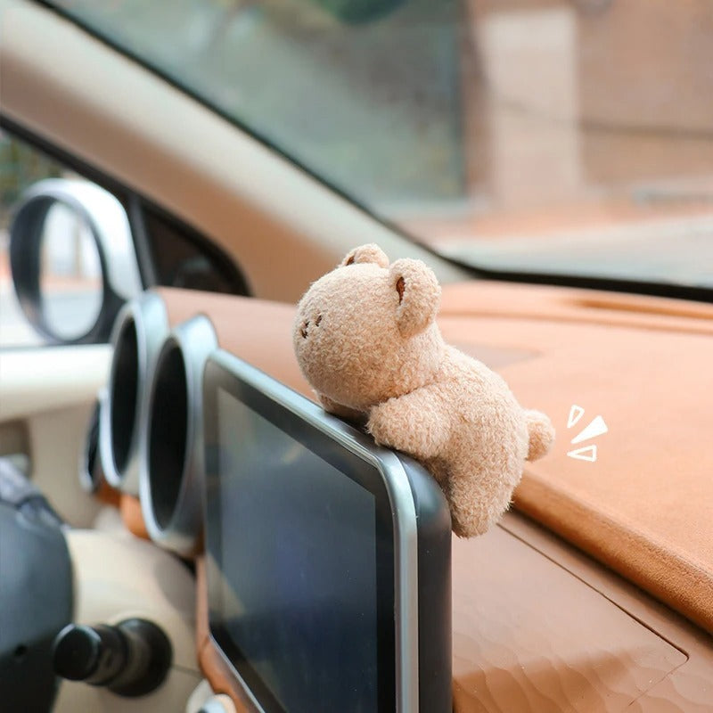 Cute Plush Car Dashboard Decor – Adorable Doll Accent for Your Vehicle