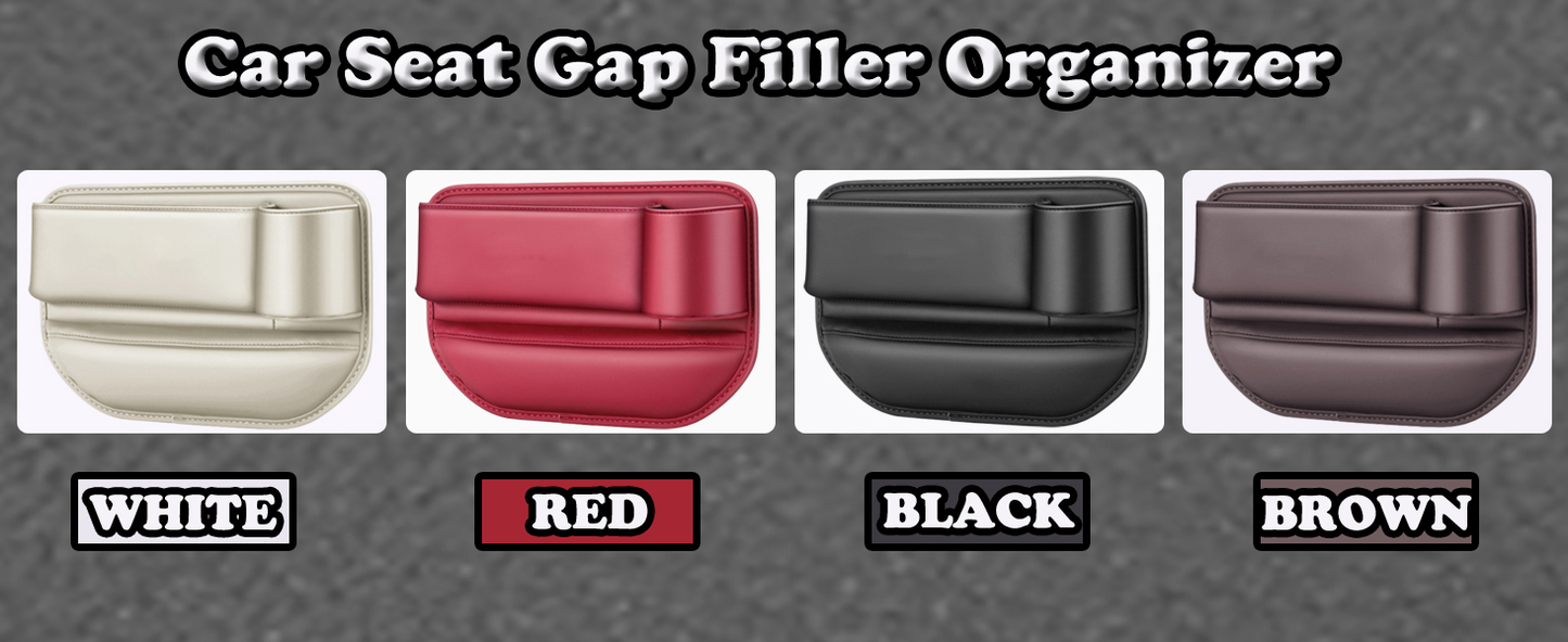 Car Seat Gap Filler Organizer – Console Organizer for Keys, Phones, and Sunglasses