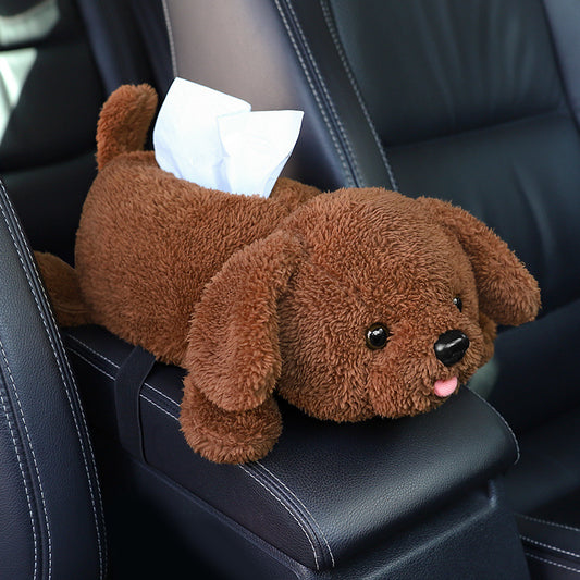 Cute Animal Car Tissue Armrest Box